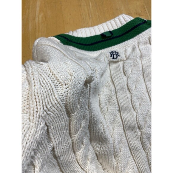 Banana Republic BR Athletics Cricket Sweater Luxurious Soft Size M 23.5pit2pit - Picture 3 of 11